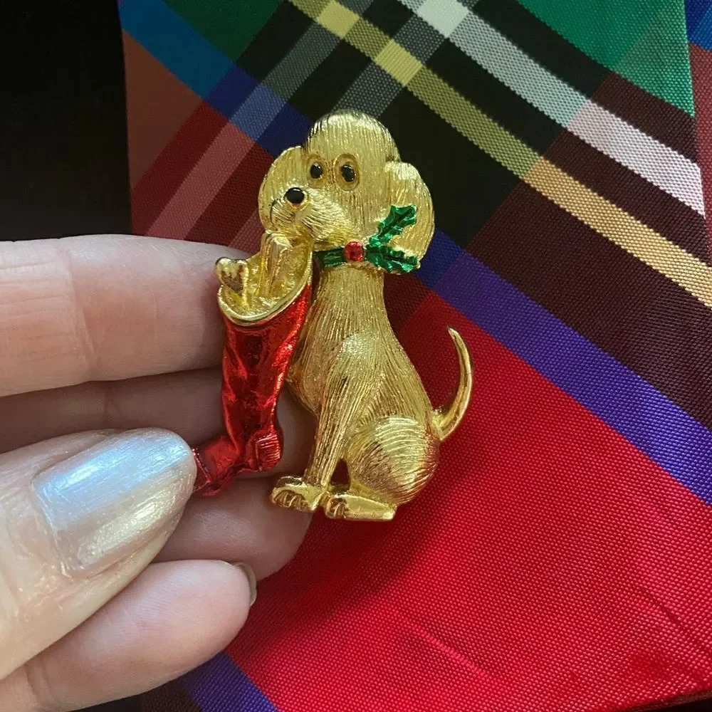Lot of 6 Vintage Gerry’s Christmas Pins / Brooches Christmas Jewelry